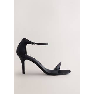 Next Black Forever Comfort Mini Satin Bow Heeled Sandals - eu385