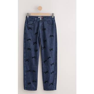 Next Jeans med sløjfeudsmykning og ballonben