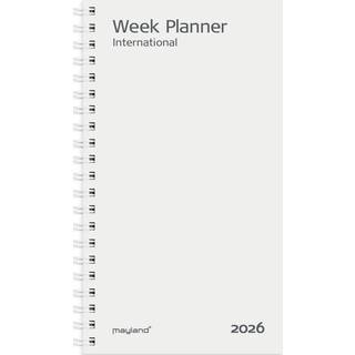 Mayland Week Planner International tværformat REFILL 2026