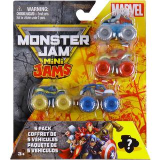 Monster Jam Mini Jams Marvel 5 Pack