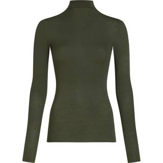 Hunkemöller super soft rullekrave bluse med cashmere grøn - L