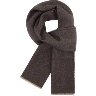 BOGGI MILANO Herren Schal beige Woll-Stoff gemustert