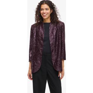 Croppede Ærmer Paillet Blazer