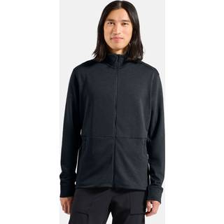 Odlo Mid Layer Full Zip Grid Fleece Fleecejakke Herrer størrelse XXL farve sort/blå