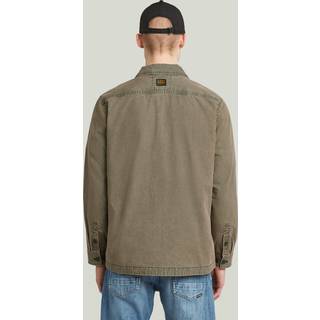 Cargo Washed Overshirt - Brown - Men