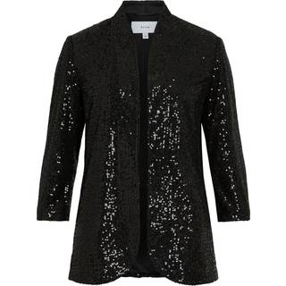 Croppede Ærmer Paillet Blazer