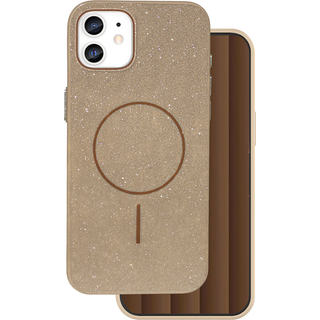 iPhone 12/12 Pro Glitter Thin Mobil Cover - MagSafe Kompatibel - Brun