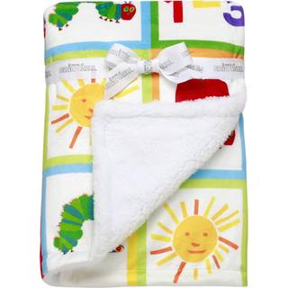 2 PLY Plush Baby Tæppet Reversibel verden af ??Eric Carle Den meget sultne Caterpillar Print (flerfarvet 30 tommer x 40 tommer)