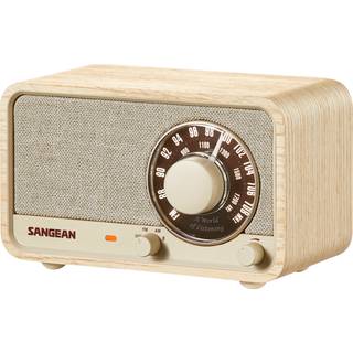 Sangean WR-8 Genopladelig Retro Radio White Ash