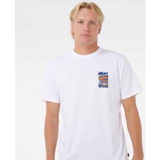 Rip Curl Surf Trip Tee T-shirt Herrer størrelse L farve hvid