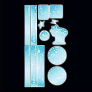 Coocazoo Reflektierendes Sticker-Set Blue