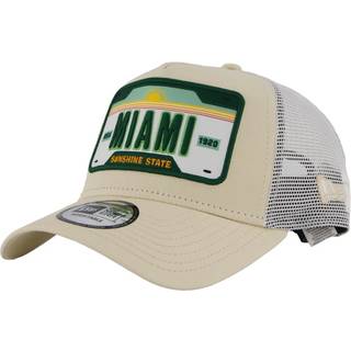 New Era Patch Light Beige 9FORTY A-Frame Adjustable Trucker Cap adult unisex Brown adult unisex Brown adult unisex Brown adult unisex Brown adult unis - Osfm