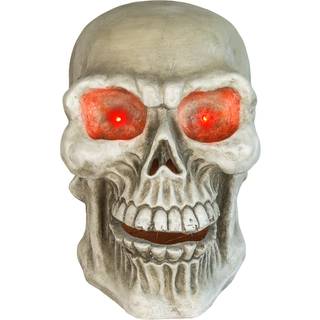 Riesiger Totenschädel mit Rot Leuchtenden Augen 60cm