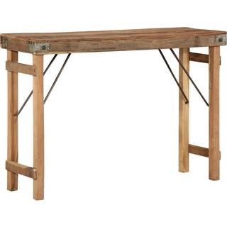 Konsolbord Brun 110 X 35 X 76 Cm Massivt Genbrugstræ