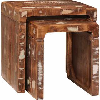 Slutborde Brun Solid genbrugs træ