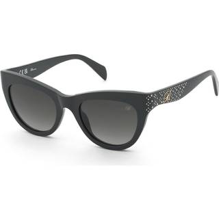 Blumarine Kvinde SBM904S 0AAU Solbriller Acetat Grå Røg Cat Eye Normal Nuanceret