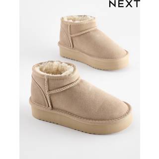 Next Flatform Mini Varmforet Vandafvisende Ruskind Pull-On Støvler