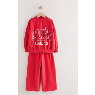 Next Sweatshirt And Brede bukseben Joggingbukser Sæt (3-16år)