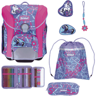 Scout Micro Schulranzen Set Pony Love 5-teilig