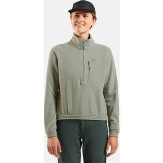 Odlo Women's Mid Layer 1/2 Zip Classic Funktionsshirt Damer størrelse L farve olivengrøn