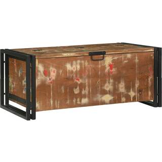 Sofabord med skuffe Brun 90 x 50 x 38 cm Massivt genanvendt træ