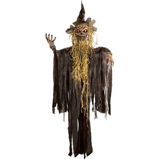 Schaurige Fetzen Vogelscheuche Animatronic mit Licht, Sound & Bewegung 153cm