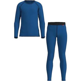 Löffler Kid's Set Long Transtex Warm Syntetisk undertøj Børn størrelse 164 farve blå