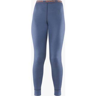 Devold Kid's Breeze Merino Longs Merino undertøj Børn størrelse 8 Years farve blå