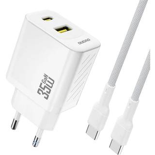 Dudao A27MaxC Multiport oplader 35W PD inkl. USB-C kabel - Hvid