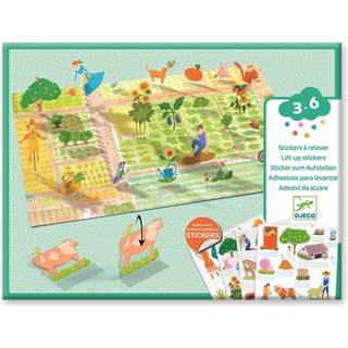Djeco Kreativ stående klistermærker bondegård