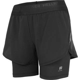 Hellner Women's Kelva 2-In-1 Running Long Tights Black Beauty/black Beauty, XS