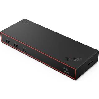 Lenovo ThinkPad USB4 Smart Dock 5500 Ledningsført Sort