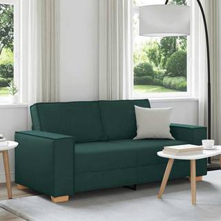 2-personers sofa mørkegrøn 140 cm stof