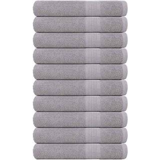 håndklæder 10 stk. 100x200 cm 360 g/m2 100 % bomuld grå