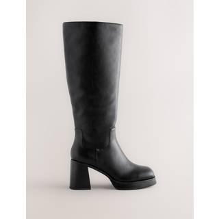 Next Black Forever Comfort Knee High Platform Boots