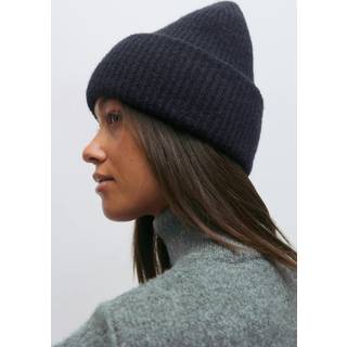 Gina Tricot-Rib beanie-Huer-Blå-ONESIZE-Dame