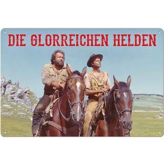 Bud Spencer & Terence Hill Tin Sign Die glorreichen Helden 20 x 30 cm