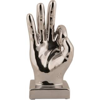 Statue Perfecto 7,5x21cm keramik sølv