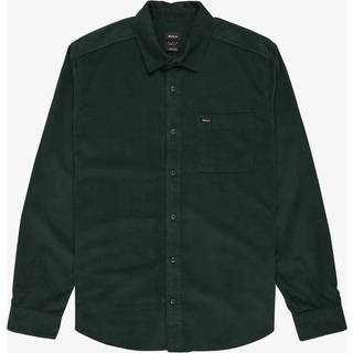RVCA Freeman Cord II Skjorte - S - hunter green