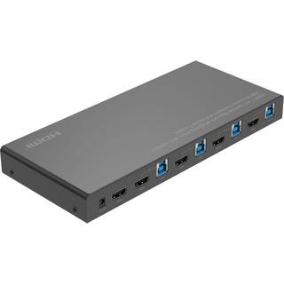 MICROCONNECT 4K@60Hz HDMI KVM switch, 4x1