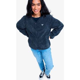 Roxy Women's Iconic Town Fleecejakke Damer størrelse M farve sort