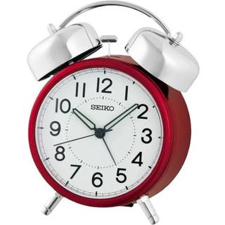Seiko QHK063S Glocken-Wecker mit Leisegang Silberfarben