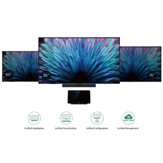 Yealink MD65 | 65" | 3840x2160 | 500Nits | 18/7 | Indbygget speaker | Display for unified MTR system