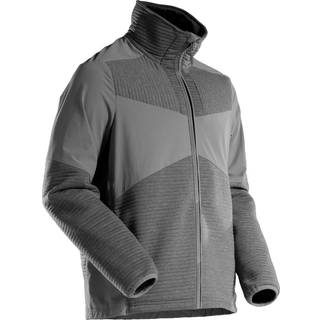 MASCOT CUSTOMIZED fleecetrøje med lynlås og for, stengrå - 2XL