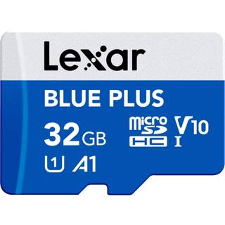 Lexar microSDHC Blue Plus - Inkl SD Adapter - 32GB