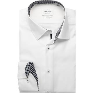 SLIM FIT Shirt in white plain