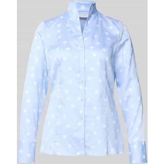 REGULAR FIT shirt-blouse in light blue spotted