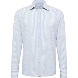 MODERN FIT Shirt in sky blue striped