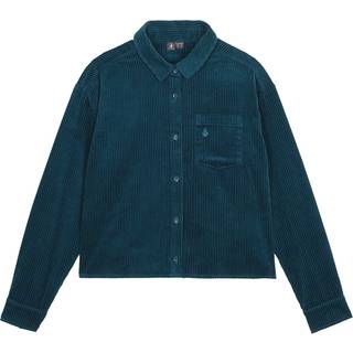 Volcom Weellow Cord Skjorte - L - emerald green