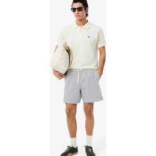 LACOSTE Herren Badeshorts grau Mikrofaser unifarben